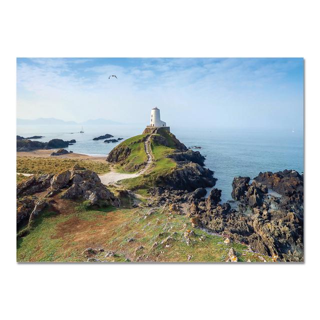 Fotodruck White Lighthouse von Giallobus Longshore Tides Größe: 65 cm H x 95 cm B on Productcaster.