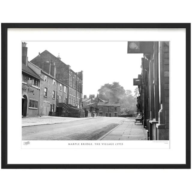 'Marple Bridge, the Village C1955' by Francis Frith - Picture Frame Photograph Print on Paper The Francis Frith Collection Size: 40cm H x 50cm W x 2.3 on Productcaster.