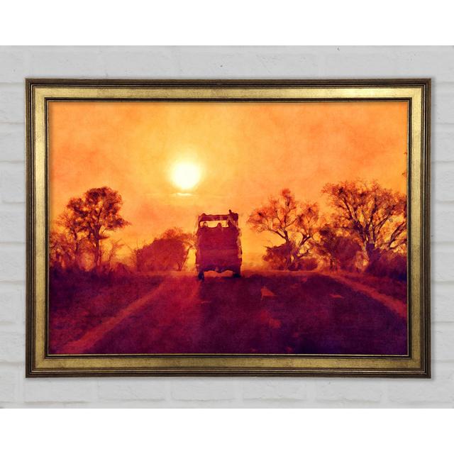 Driving Off Into The Sunset - Single Picture Frame Art Prints Rosalind Wheeler Size: 84.1cm H x 118.9cm W x 1.5cm D on Productcaster.