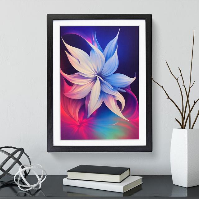 The Loving Flower - Single Picture Frame Print Marlow Home Co. Frame Colour: Black Framed, Size: 64cm H x 46cm W x 2cm D on Productcaster.