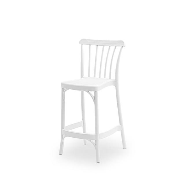 Loesch 65cm Bar Stool Brambly Cottage Colour: White on Productcaster.