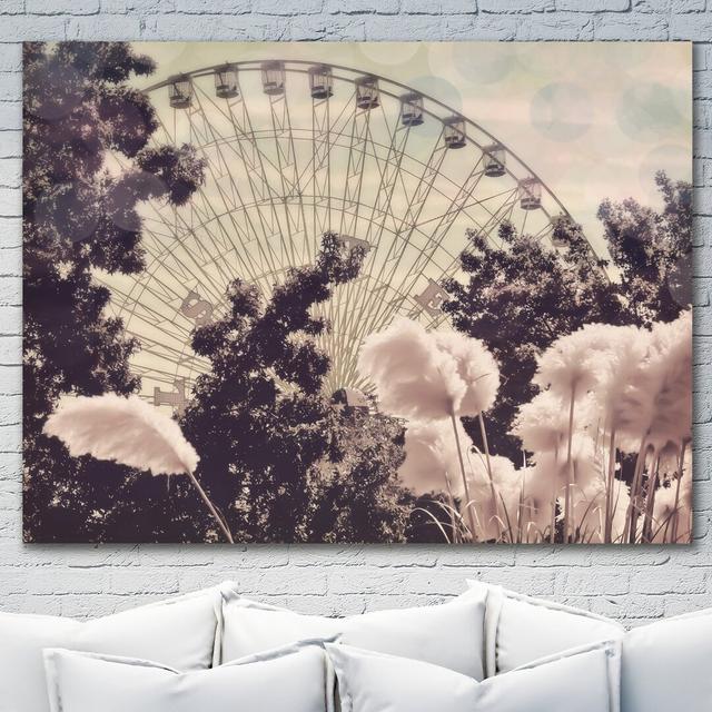 Feathery Ferris by Ashley Davis - Wrapped Canvas Photograph Print East Urban Home Size: 76cm H x 102cm W x 4cm D on Productcaster.