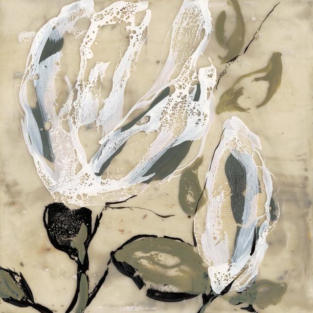 Flower Pods I by Jennifer Goldberger - Wrapped Canvas Painting Rosalind Wheeler Size: 76cm H x 76cm W on Productcaster.