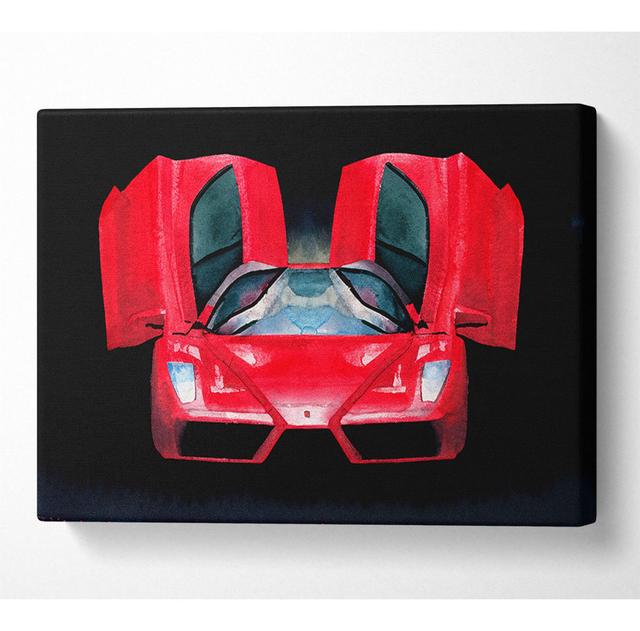 Lamborghini Bat Winged Doors - Wrapped Canvas Art Prints 17 Stories Size: 35.6cm H x 50.8cm W x 10cm D on Productcaster.