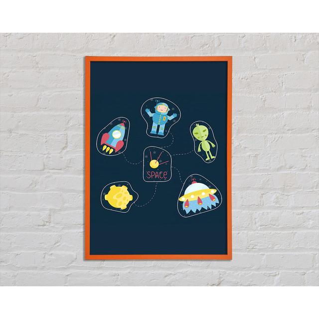 Gomidas Space - Single Picture Frame Art Prints Zoomie Kids Size: 84.1cm H x 59.7cm W x 2cm D on Productcaster.