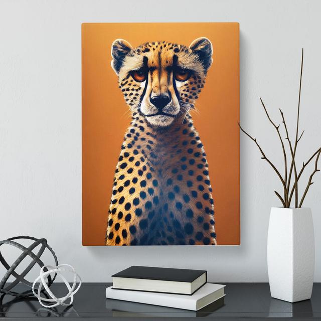 CAN-V0523-411X Cheetah Bauhaus - Wrapped Canvas Print Latitude Vive Size: 76cm H x 50cm W x 3cm D on Productcaster.