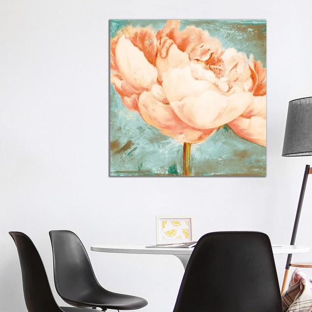 Beautiful Peonies Square II by Patricia Pinto - Wrapped Canvas Gallery-Wrapped Canvas Giclée ClassicLiving Size: 93.98cm H x 93.98cm W on Productcaster.