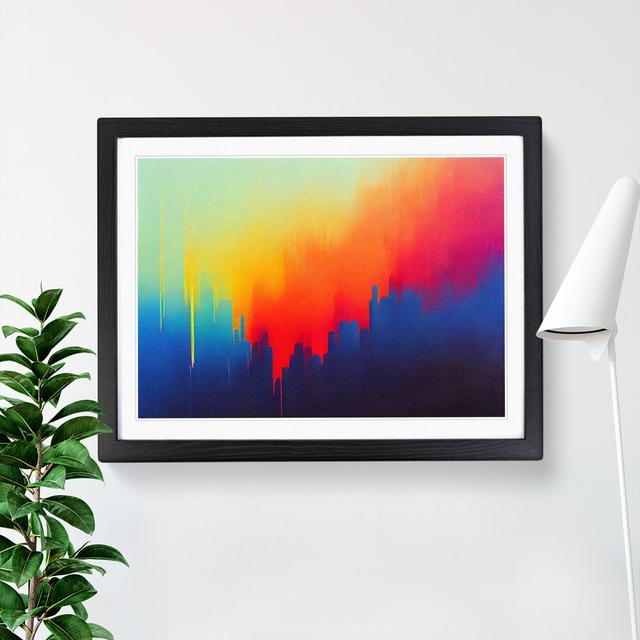 Modern Skyline Abstract Art Vol.3 - Picture Frame Graphic Art Metro Lane Frame Colour: Black, Size: 34cm H x 46cm W x 2cm D on Productcaster.