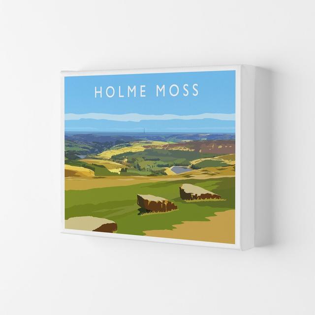 Holme Moss by Richard O'Neill - Graphic Art Corrigan Studio Format: Wrapped Canvas, Size: 40cm H x 50cm W x 4cm D on Productcaster.