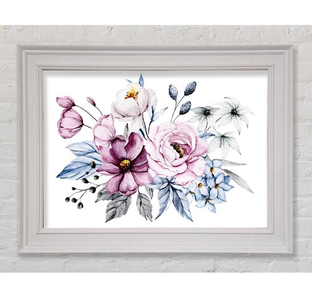 Flowers Together - Single Picture Frame Print Marlow Home Co. Size: 59.7cm H x 84.1cm W on Productcaster.