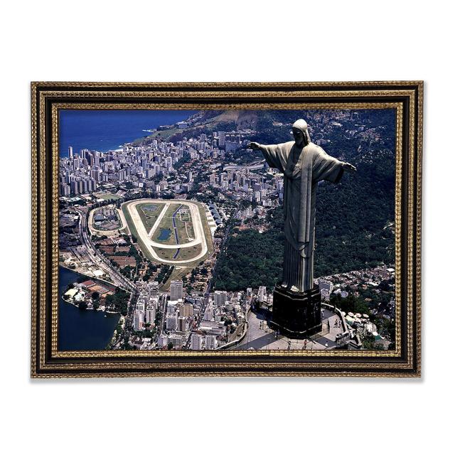 Statue Of Christ The Redeemer Rio De Janeiro Brazil - Single Picture Frame Art Prints Ebern Designs Size: 42.1cm H x 59.7cm W on Productcaster.