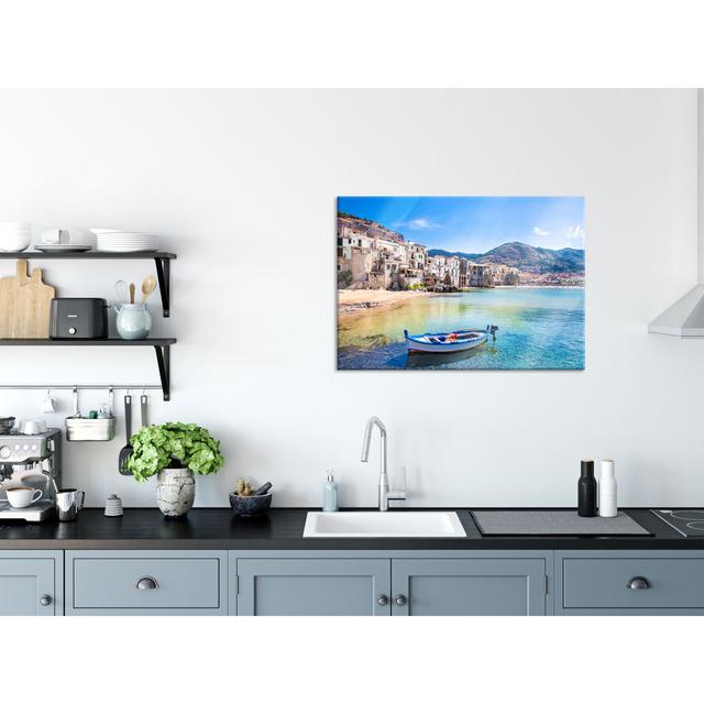 Wonderful View of Cefalu - Unframed Photograph on Glass Union Rustic Size: 70cm H x 100cm W x 0.4cm D on Productcaster.