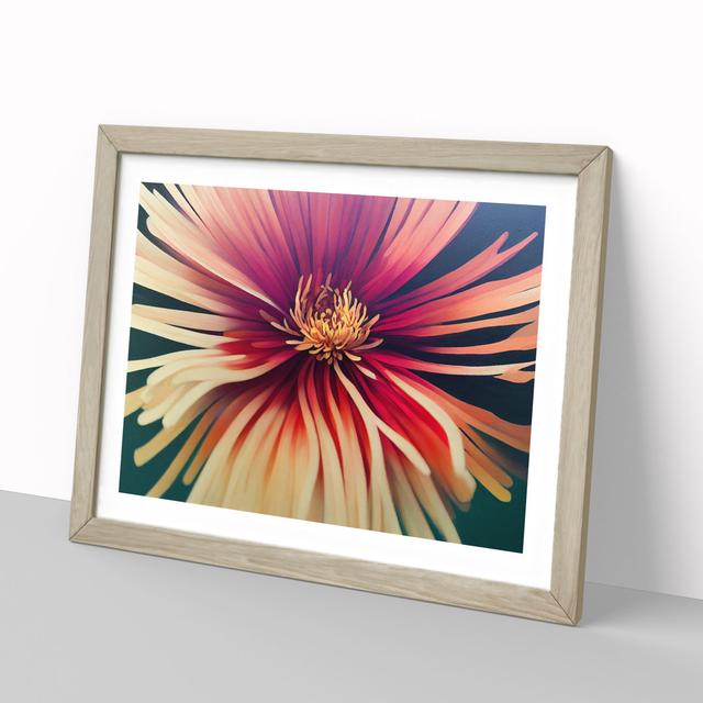 Chrysanthemum Flower Vol.2 - Picture Frame Painting 17 Stories Size: 34cm H x 46cm W x 2cm D, Frame Colour: Oak on Productcaster.