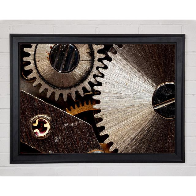 Cogs Of Time - Single Picture Frame Art Prints Williston Forge Size: 29.7cm H x 42cm W x 1.5cm D on Productcaster.