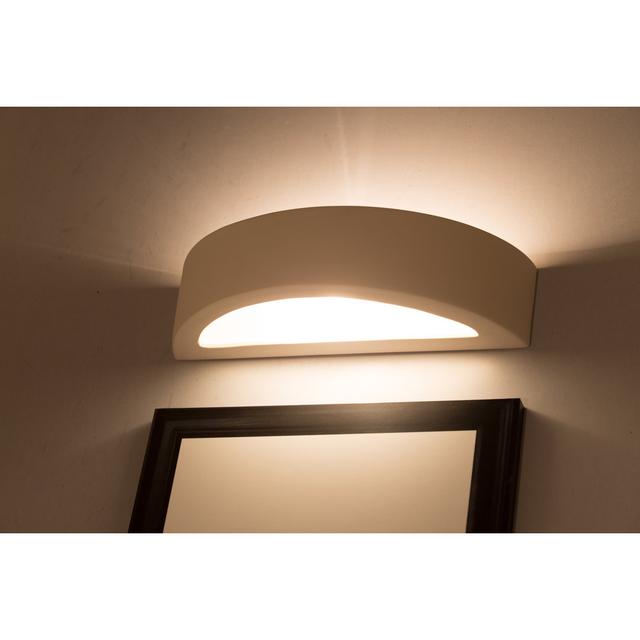 Atena Plastic Flush Mounted Sconce Sollux Shade Colour: White on Productcaster.