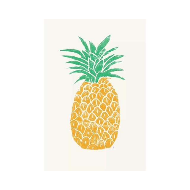 Pineapple by Tracie Andrews - Wrapped Canvas Painting 17 Stories Size: 30.48cm H x 20.32cm W x 1.91cm D on Productcaster.