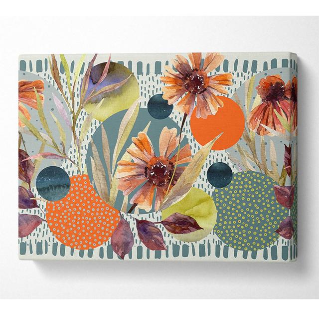 Floral & Botanical/Abstract and Fractals - Wrapped Canvas Graphic Art Marlow Home Co. Size: 50.8cm H x 81.3cm W on Productcaster.