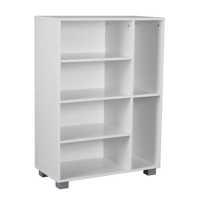 Maybeck Bookcase 17 Stories Colour: White on Productcaster.