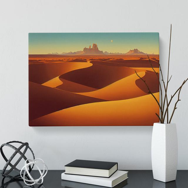 Golden Sand Desert Vol.1 - Wrapped Canvas Graphic Art Natur Pur Size: 35cm H x 50cm W x 3cm D on Productcaster.