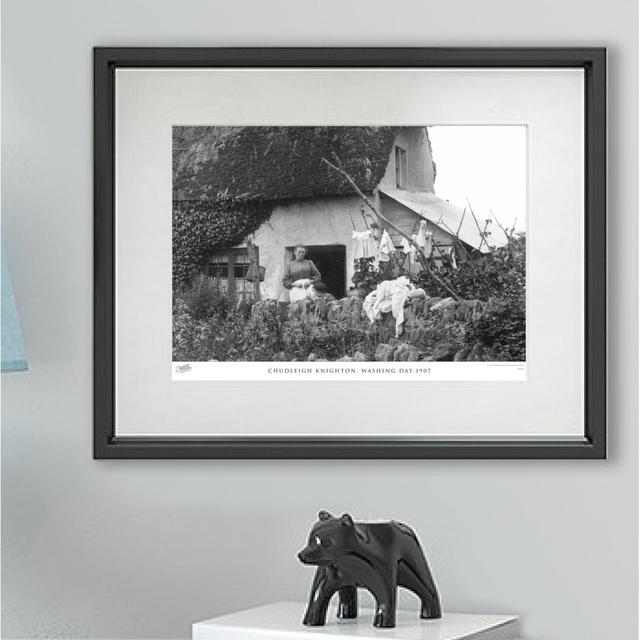 'Chudleigh Knighton, Washing Day 1907' - Picture Frame Photograph Print on Paper The Francis Frith Collection Size: 45cm H x 60cm W x 2.3cm D on Productcaster.