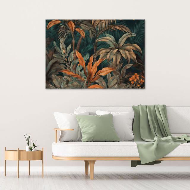 Canvas Print, Palm Trees In A Jungle Landscape - Wrapped Canvas Print Latitude Vive Size: 70cm H x 100cm W on Productcaster.