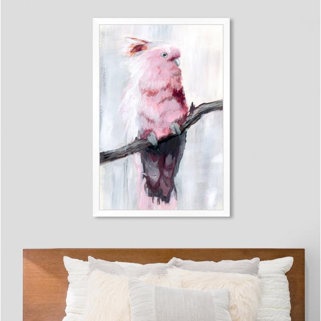 Blush Cockatoo - Painting East Urban Home Size: 55.88cm H X 81.28cm W X 1.27cm D, Format: Picture Frame on Productcaster.