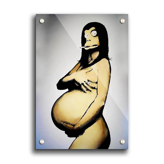 The New Age Mona Lisa by Banksy - Unframed Graphic Art Print on Acrylic East Urban Home Size: 118.9cm H x 84.1cm W on Productcaster.