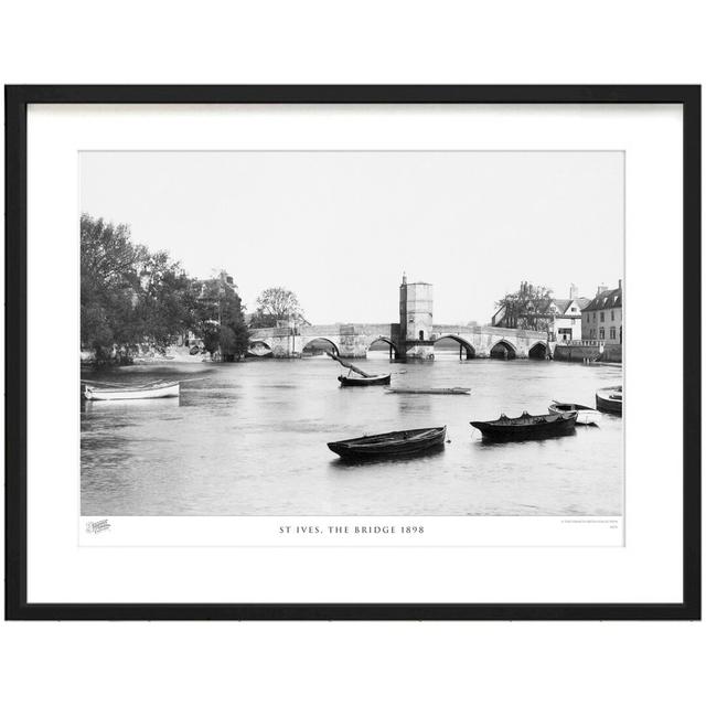 St Ives, The Bridge 1898 by Francis Frith - Single Picture Frame Print The Francis Frith Collection Size: 28cm H x 36cm W x 2.3cm D on Productcaster.