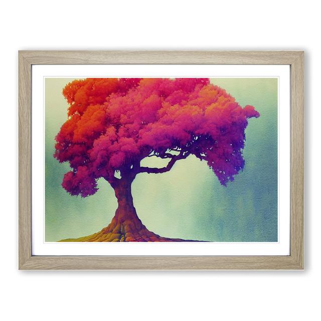 Watercolour Tree Vol.1 - Picture Frame Graphic Art Marlow Home Co. Size: 25cm H x 34cm W, Format: Light Grey/Brown on Productcaster.