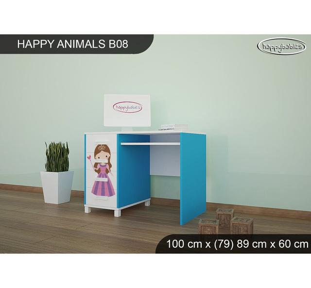 100 cm Schreibtisch W Happy Babies Grundfarbe: Blau on Productcaster.