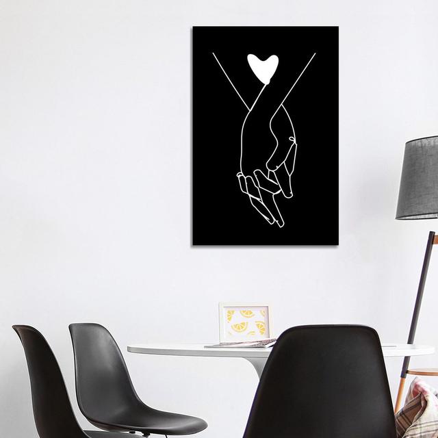 Holding Hands by Kiki C Landon - Wrapped Canvas Painting ClassicLiving Size: 101.60cm H x 66.04cm W on Productcaster.