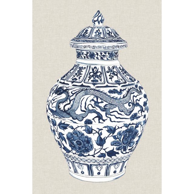 Antique Chinese Vase III by Melissa Wang - Wrapped Canvas Painting Rosalind Wheeler Size: 30cm H x 20cm W x 3.8cm D on Productcaster.