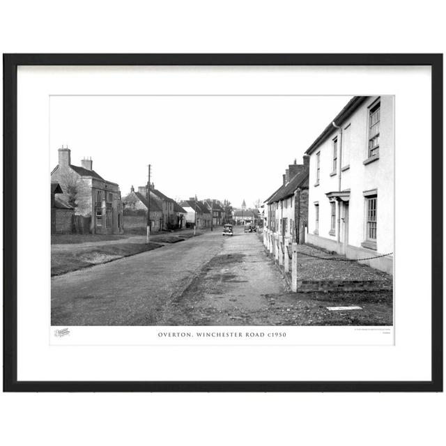 'Overton, Winchester Road C1950' by Francis Frith - Picture Frame Photograph Print on Paper The Francis Frith Collection Size: 45cm H x 60cm W x 2.3cm on Productcaster.