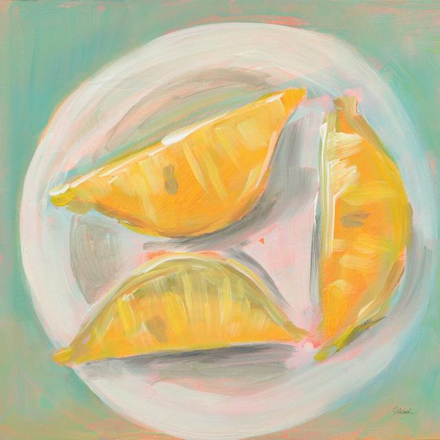 Life and Lemons II by Sue Schlabach - Wrapped Canvas Painting Print August Grove Size: 76cm H x 76cm W on Productcaster.