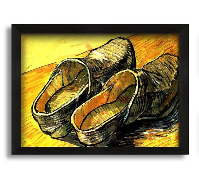 A Pair of Leather Clogs by Vincent Van Gogh - Picture Frame Painting in Canvas Ophelia & Co. Size: 21cm H x 30cm W x 10cm D on Productcaster.