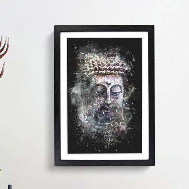 Peaceful Buddha - Picture Frame Graphic Art Print East Urban Home Size: 45cm H x 33cm W x 2cm D, Frame Option: Black Framed on Productcaster.