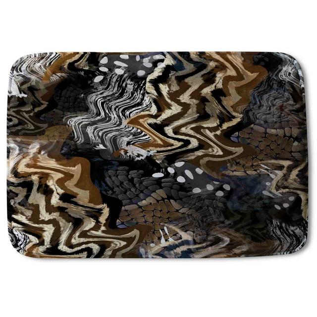 Kirwin Rectangle Bath Mat World Menagerie on Productcaster.