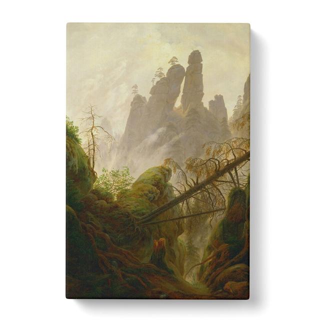 Friedrich Caspar David Rocky Ravine by Caspar David Friedrich - Wrapped Canvas Painting Print East Urban Home Size: 60cm H x 40cm W x 3cm D on Productcaster.