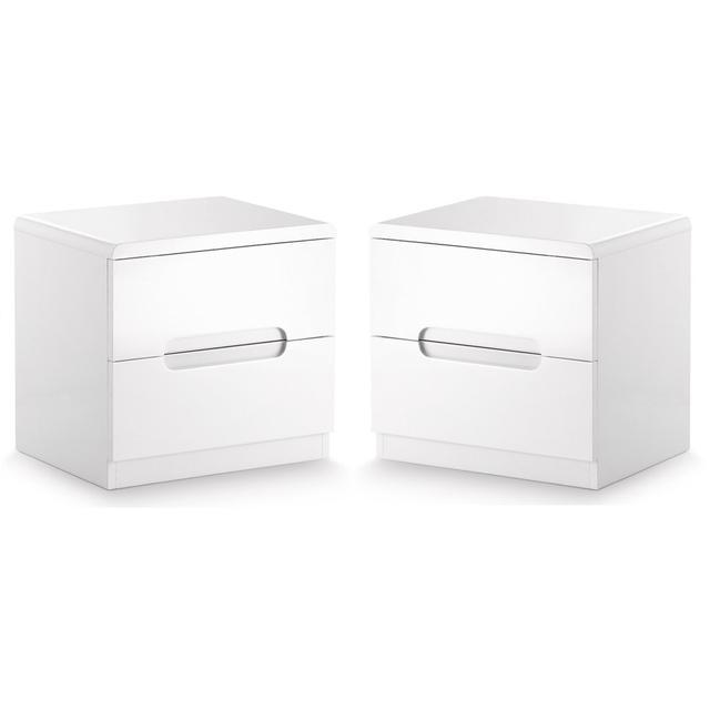 Manhattan 2 Drawer Bedside Table (Set of 2) Julian Bowen on Productcaster.