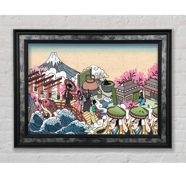 Japanese Collage Art - Single Picture Frame Art Prints Bright Star Size: 84.1cm H x 142.2cm W on Productcaster.