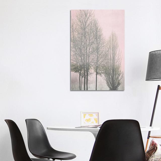 Gray Trees On Pink Panel I by Kate Bennett - Wrapped Canvas Print ClassicLiving Size: 101.6cm H x 66.04cm W x 1.91cm D on Productcaster.