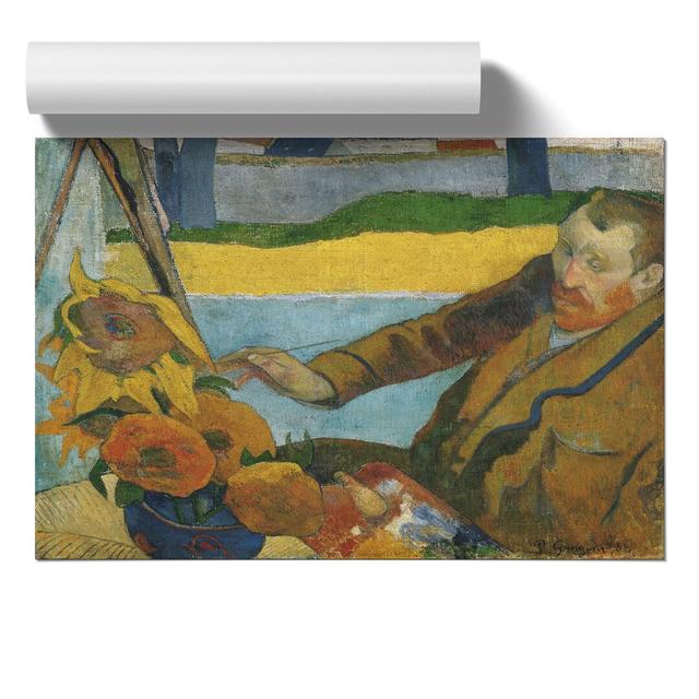 Painting Sunflowers by Vincent Van Gogh - Unframed Painting East Urban Home Size: 30cm H x 42cm W x 0.1cm D on Productcaster.