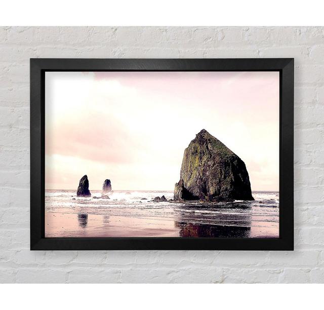 Cannon Beach Framed Print Highland Dunes Size: 59.1cm H x 84.1cm W on Productcaster.