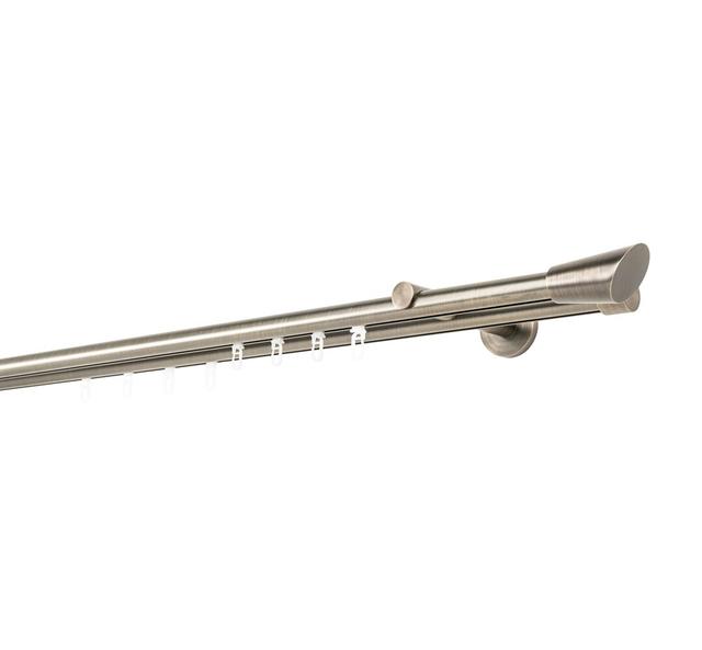 Curtain rod made to measure inner barrel 20mm mydeco Finish: Burnished, Size: 2cm H x 160cm W x 12cm D on Productcaster.