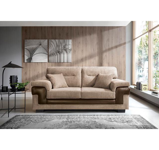 Sofa Draughn Ebern Designs Polsterfarbe: Braun on Productcaster.