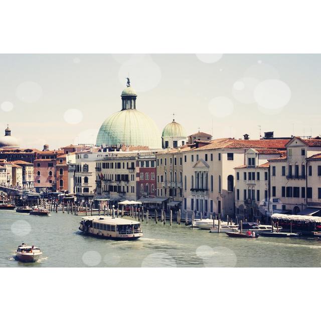 Venice Bokeh II by Sylvia Coomes - Wrapped Canvas Photograph Print Blue Elephant Size: 81cm H x 122cm W on Productcaster.