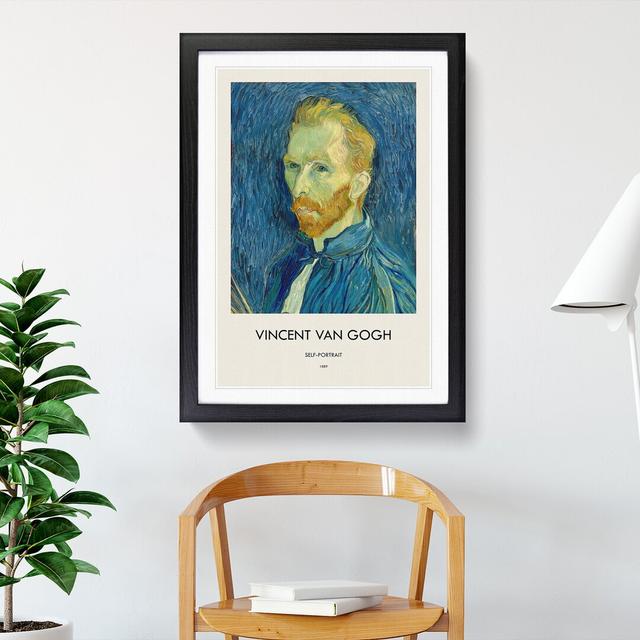 Self Portrait Vol.1 by Vincent Van Gogh - Picture Frame Painting East Urban Home Size: 65cm H x 48cm W x 2cm D, Frame Option: Black on Productcaster.