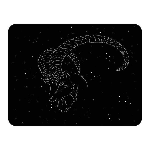 Jahlayah Capricorn Zodiac Sign Throw East Urban Home on Productcaster.