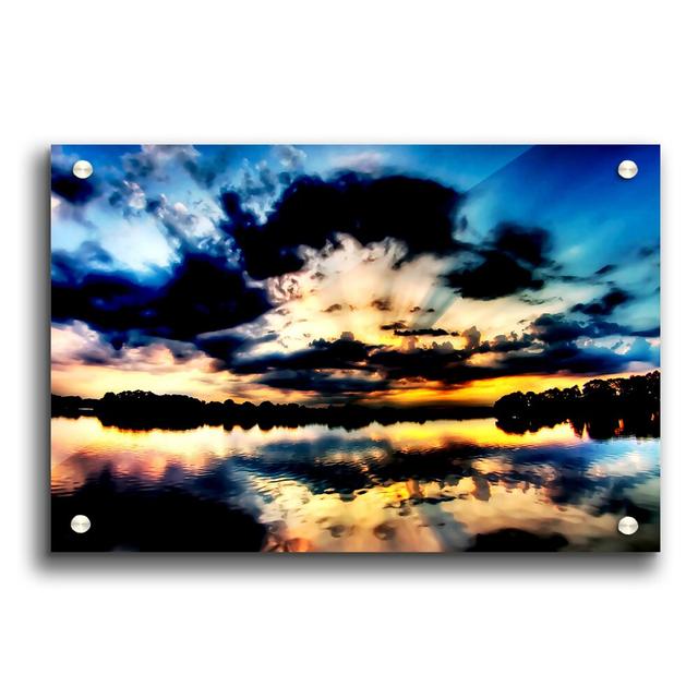 Blue Ocean Cloud Formation - Unframed Photograph Print on Acrylic East Urban Home Size: 21cm H x 29.7cm W on Productcaster.