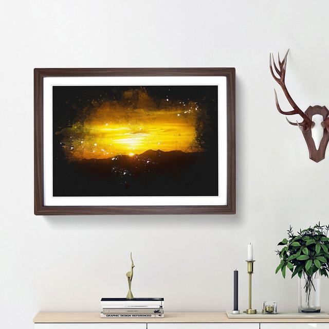 Sunset in Austria - Picture Frame Graphic Art Print East Urban Home Frame Option: Walnut Framed, Size: 45cm H x 63cm W x 2cm D on Productcaster.